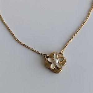 Kate Spade New York Flower and Pearl Necklace